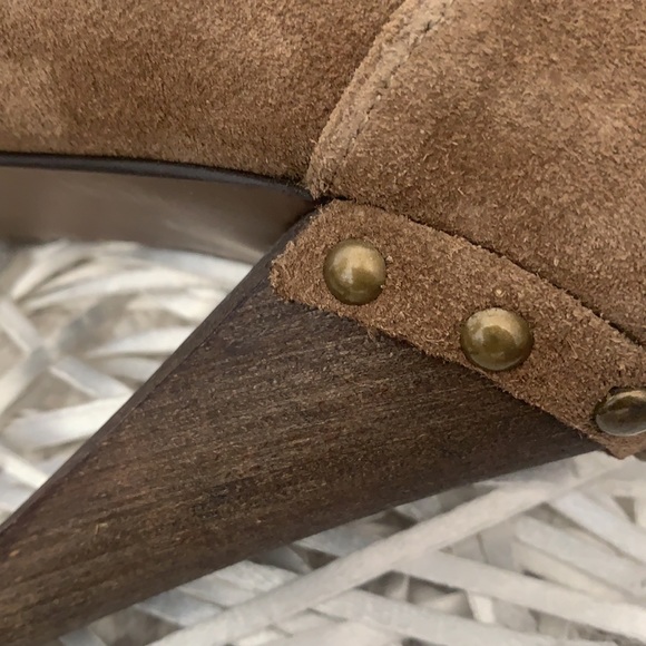 Zara suede Studded Stiletto heels - Picture 8 of 10